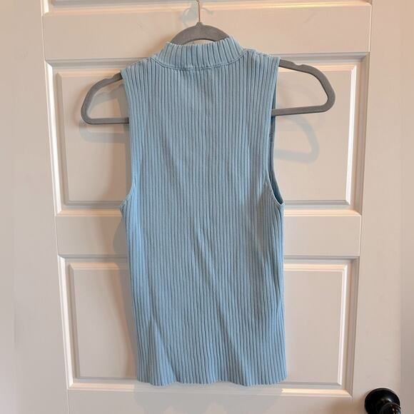 Rebecca Taylor Cutout Rib Knit Sweater Tank Top - Picture 6 of 8